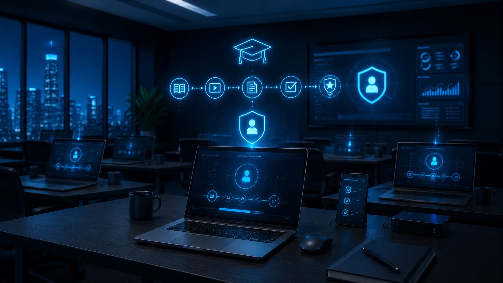 IT training and user security awareness with devices