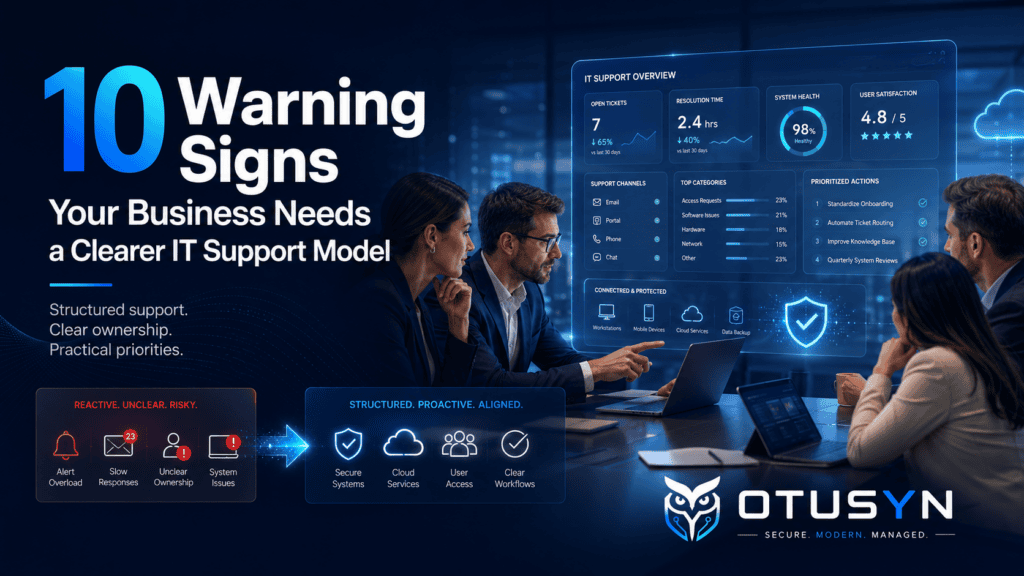 10 Warning Signs Your Business Needs a Clearer IT Support Model