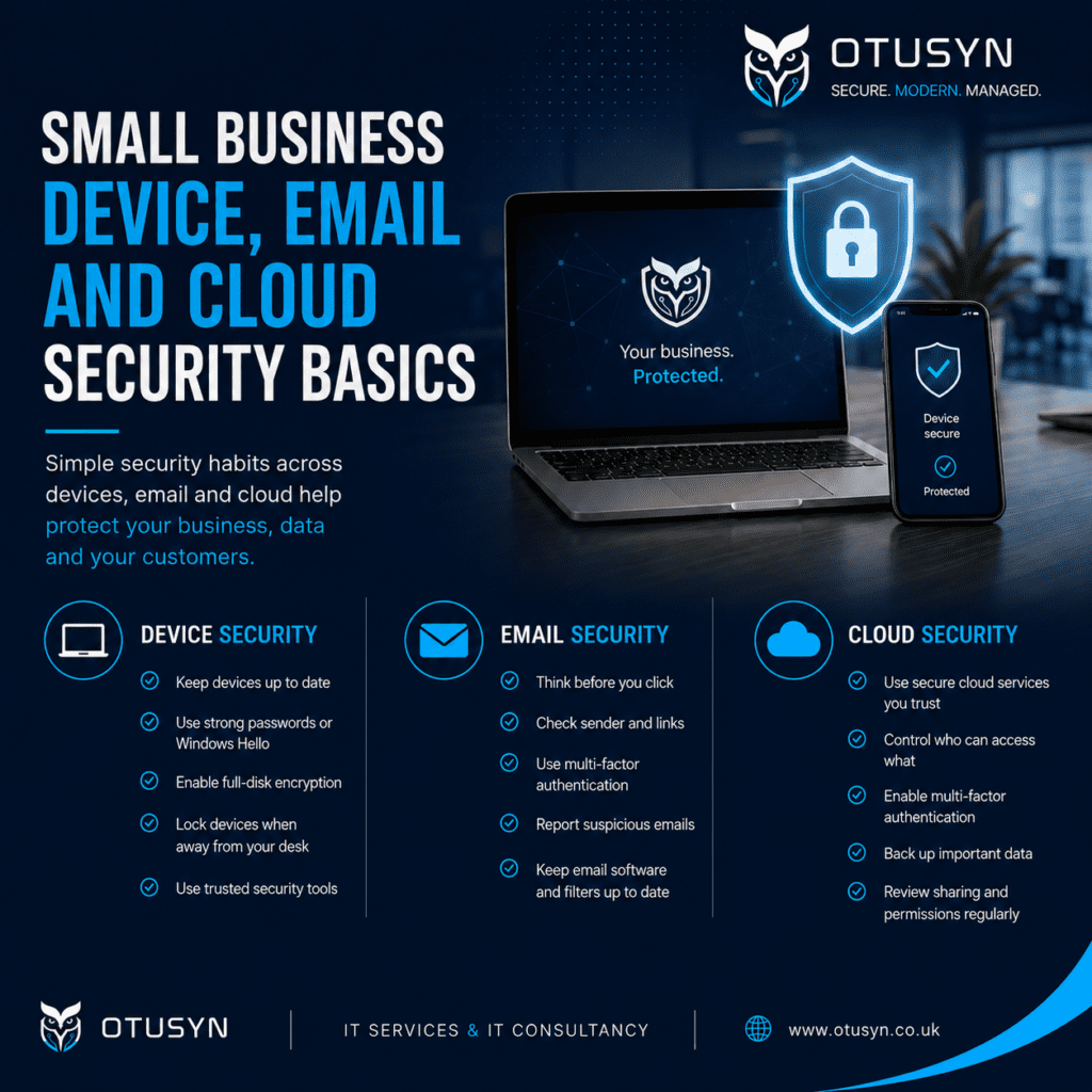 Small Business Device, Email and Cloud Security Basics